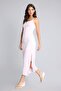 Bodycon Body-Hugging Square Neck Strap Open Pink Dress H6454Ax26Sm - 3
