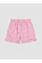 Lcw Kids Pink Daisy Patterned Girls' Shorts Set - 6