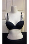 Triangle Cut Star Stone Detailed Half-Support Bra Set