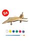 Demountable Wooden Jet Airplane Set |   Assembly and Painting Activity