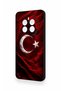 Realme 12 4g Compatible Wolf Turkish Flag Patterned Silicone Case - 4