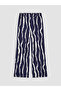 Nevavm Women's Patterned Trousers with Elastic Waist - 5