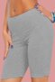 Tutku-Women's Gray 2-Pack Lycra Cotton Above-Knee Leggings