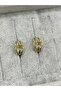 Xuping Butterfly Design Gold Zircon Stone Hoop Earrings - 8