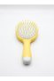 Children's Hair Brush with Frog Figure, Cute Comb with Attachment, Yellow - 2