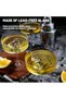 Ribbed Coupe Glasses, 6 Pcs 10 oz Vintage Cocktail Coupe Glasses Set, Unique Martini Glass - 2