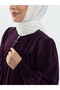 Lemra İpek Ferace Purple - 9056 - 2