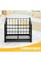 Large Utensil Holder, Dual-Use Kitchen Cooking Utensil Holder Organizer with Diatomaceous Earth Base for Kitchen Counter & Wall Mount(2 Compartments) - 3