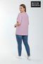 Süperlife Women's Large Size Handwritten Brooklyn Printed 3Xl-6Xl Crew Neck T-Shirt Spr25Btsk510-6 - 2
