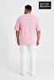 Süperlife Men's Large Size Handwritten California Printed 3Xl-6Xl Crew Neck T-Shirt Spr26Tbs510-07 - 3