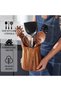 Wooden Utensil Holder For Countertop, 360° Rotating Acacia Wood Kitchen Caddy, Large Cooking Tool Organizer Crock For Farmhouse Décor - 6