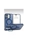 iPhone 16 Compatible Magsafe Lens Protection Gift Case + Phone Back Cover with Metal Stand Feature