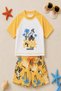 New Season Cute Character Printed Two-Piece Diving Fabric -Uv Protected-Boy'S-Shorts-Swimsuit - 2