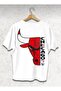 Unisex Colorful Chicago Bulls Printed Crewneck Tshirt - 3