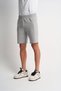 Gray Men's Regular Fit Two-Thread Zipper Pocket Cotton Shorts - 2