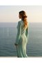 Summer Gold Ring Detailed Knitwear Dress - 5