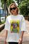 For Dog Lovers 21 Front Dog Print White Oversize T-Shirt 100% Cotton Unisex Dog Lover Premium Design - 5