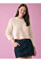 Embossed Pattern Openwork Sweater - 2