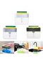Liquid Detergent Soap Dispenser with Sponge Compartment for Dishwashing - 8