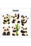Set of 6 Panda Wall Stickers – Nursery, Baby and Kids Room Decoration - 4