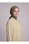Score Patterned Single-Sided Scarf - Khaki Green - 3