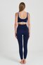 Women's High Waist Push up Seamless Sports Leggings and Ribbed Bustier Set - 4