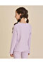 Girls Lilac Printed T-Shirt - 3