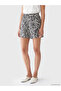 Nevavm Women's Patterned Shorts with Elastic Waist - 2