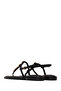 Women's Black Ankle Buckle and Stone Flip-Flop Sandals 26Sfe452114 - 6