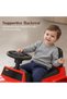 Roviq Kids Jeep Push Car with Music, LED Lights, Backrest, Wheels - Toddler Ride-on Toy (Red) - 2