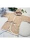Unisex Children's Muslin Bathrobe - 100% Natural Cotton - Beige