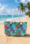 Women's Red Starfish Printed Oversized Beach Bag Hzl26S-Tt01