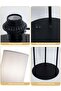 LIGHTING Modern LED Floor Lamp 62-Inch, 3-Color Dimming, Black Iron & Fabric with E27 Bulb - 4