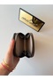 Brown Zippered Snap Fastener Mini Women's Wallet with Card Holder and Coin Compartment - 4