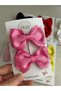 Set of 2 Grosgrain Ribbon Bow Hair Clips for Girls, Baby Girls, Women