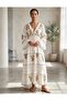 Embroidered Bohemian Long Cotton Viscose Lined Dress Std 36-40