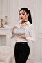 Women's Silver Glitter Evening Dress Bag with Stone Detail Portfolio Handbag Wedding Invitation Graduation Glitter-Patterned - 4