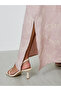 Pink All Over Print Stand Collar Jalabiya with Side Slit - 5