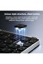 Grey, 2-in-1 Foldable Bluetooth Keyboard - Touchpad and Magnetic Stand Case - 5