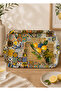 Metal Tray Italian Pattern Decorative Serving Tray |   Safe to Use in Dishwasher 22X32 cm - 2