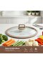 Milan Series 8-Piece Titanium Granite Coating Non-Stick Induction Cookware Set (Brown) - 7
