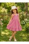 Girl's Plaid Summer Dress with Hat Gift