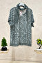 Spiral patterned imported blouse with shawl