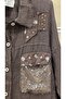 Italian Linen Jacket with Sequin Pocket Detail - 4