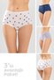 Women's Classic Cut Cotton Plain Bato Colored Panties 3 Pack 8210 Colored