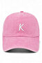 Letter K Powder Embroidered Washable Vintage Unisex Hat