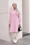 Pinstripe Long Tunic 3131 - Light Pink - 2