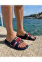 Dark Blue up Men's Daily Pool Sea Orthopedic Men's Slippers