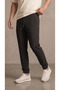 Men's Black Parachute Fabric Zippered Sweatpants with Back Pockets - 8