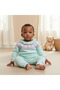 Bunny Print Romper with Long Sleeves and Ruffle - 6